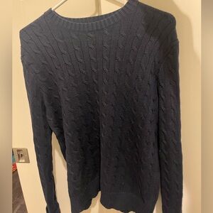 Navy cable knit Brandy Melville sweater